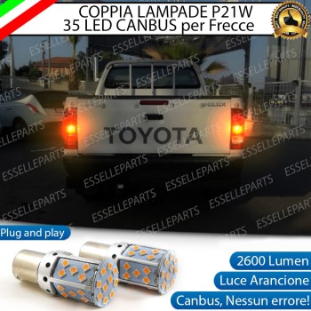 Coppia Frecce Posteriori P21W 35 LED Canbus TOYOTA HILUX MK7 Dal 2012