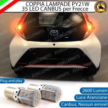 Coppia Frecce Posteriori PY21W 35 LED Canbus TOYOTA Aygo II
