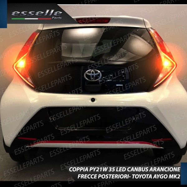 Coppia Frecce Posteriori PY21W 35 LED Canbus TOYOTA Aygo II