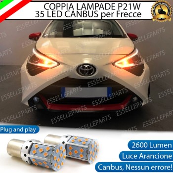 Coppia Frecce Anteriori P21W 35 LED Canbus Toyota Aygo II