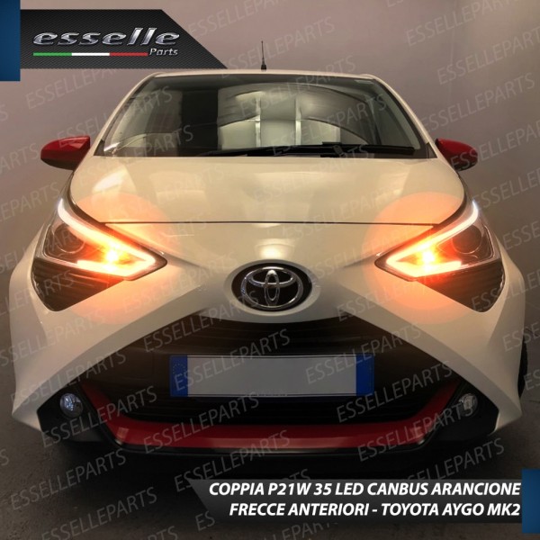 Coppia Frecce Anteriori P21W 35 LED Canbus Toyota Aygo II
