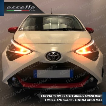 Coppia Frecce Anteriori P21W 35 LED Canbus Toyota Aygo II