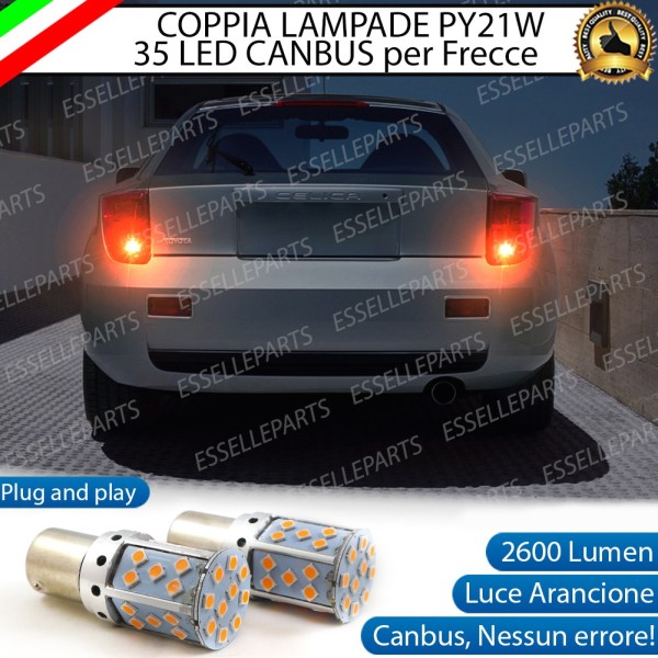 PER MODELLI DAL 08/2002 Coppia Frecce Posteriori PY21W 35 LED Canbus TOYOTA CELICA II