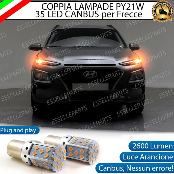 Coppia Frecce Anteriori PY21W 35 LED Canbus Hyundai Kona