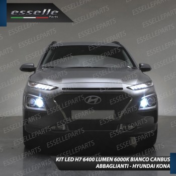 Conversione Fari Full LED 6000K bianco Hyundai Kona Pre-Restyling
