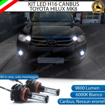 Kit Full Led 6000k H16 canbus TOYOTA HILUX VIII Fendinebbia No Error