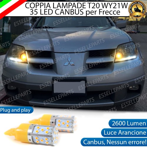 Coppia Frecce Anteriori T20 W21W 35 LED Canbus MITSUBISHI OUTLANDER I