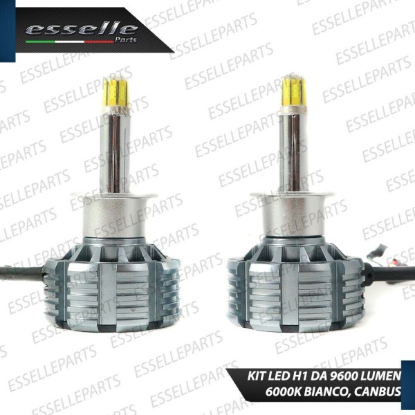 Kit Full LED H1 9600 Lumen 6000K Bianco MITSUBISHI OUTLANDER 1 fari Lenticolari