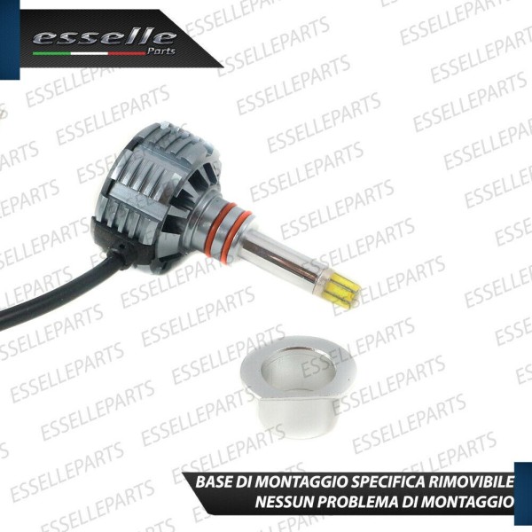 Kit Full LED H1 9600 Lumen 6000K Bianco MITSUBISHI OUTLANDER 1 fari Lenticolari