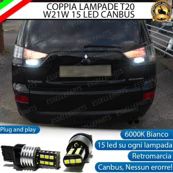 Luci Retromarcia 15 LED T20 MITSUBISHI OUTLANDER II Luci Retromarcia 15 LED T20 MITSUBISHI OUTLANDER II