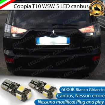 Luci Targa 5 LED Canbus 6000K per Mitsubishi Outlander II Luci Targa 5 LED Canbus 6000K per Mitsubishi Outlander II