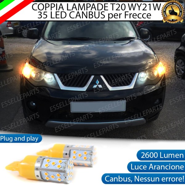 Coppia Frecce Anteriori T20 W21W 35 LED Canbus MITSUBISHI OUTLANDER II