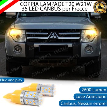 Coppia Frecce Anteriori T20 W21W 35 LED Canbus MITSUBISHI PAJERO IV Coppia Frecce Anteriori T20 W21W 35 LED Canbus MITSUBISHI PAJERO IV