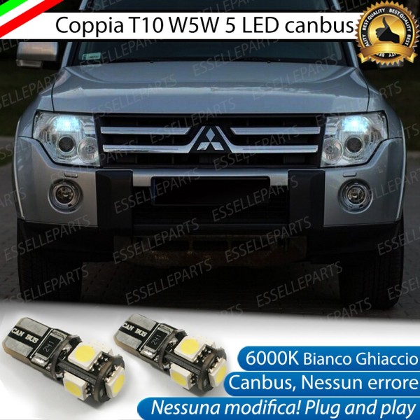 Luci posizione T10 W5W 5 LED Canbus Mitsubishi Pajero IV