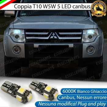 Luci posizione T10 W5W 5 LED Canbus Mitsubishi Pajero IV Luci posizione T10 W5W 5 LED Canbus Mitsubishi Pajero IV