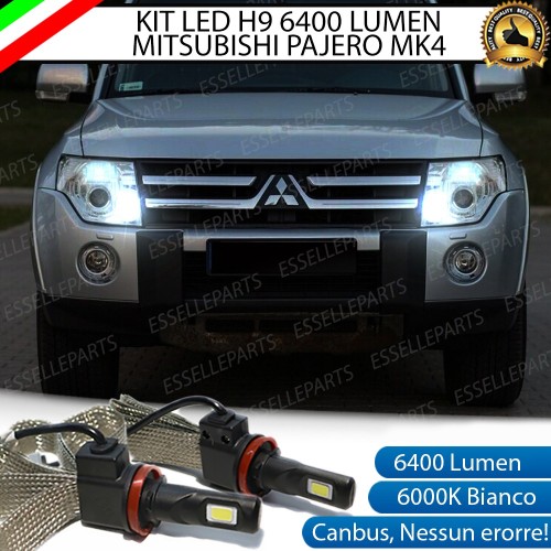 Kit Full LED H9 6400 LUMEN Abbaglianti MITSUBISHI PAJERO IV