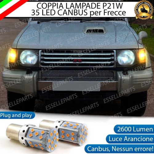 P21W BA15S Canbus Mitsubishi Pajero II ARANCIONE FRECCE Luce AMBRA