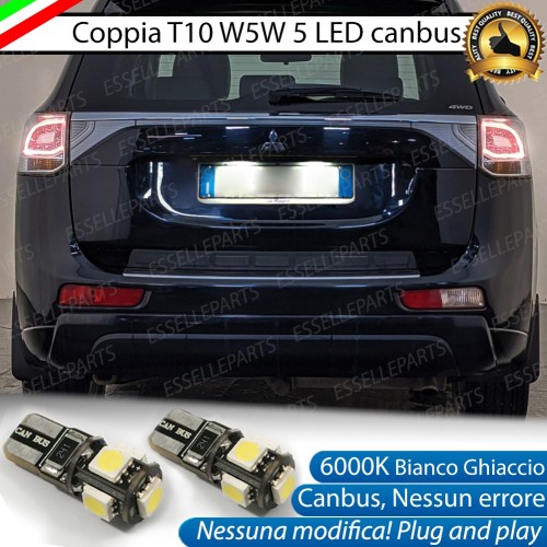 Luci Targa 5 LED Canbus 6000K per MITSUBISHI OUTLANDER III