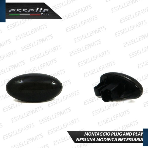 PLACCHETTE LATERALI NERE A 18 LED PER FRECCE SPECIFICHE PER PEUGEOT PARTNER III