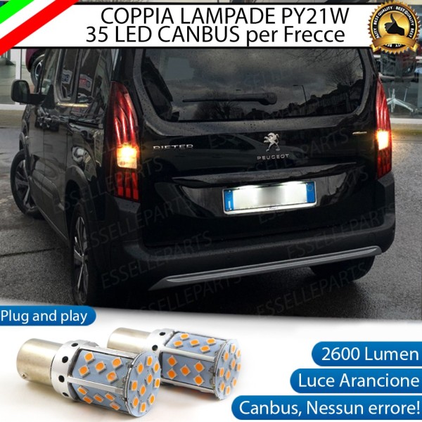 Coppia Frecce Posteriori PY21W 35 LED Canbus PEUGEOT PARTNER III