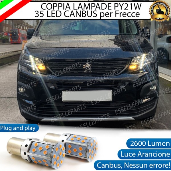 Lampade ANTERIORI PY21W BAU15S 35 LED Canbus PEUGEOT PARTNER III