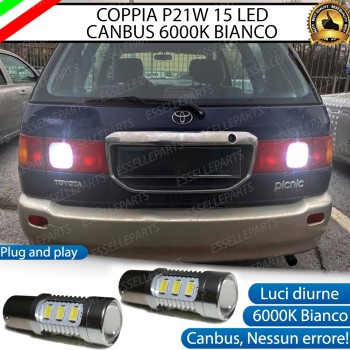 Luci Retromarcia 15 LED TOYOTA PICNIC CON LENTE FRONTALE