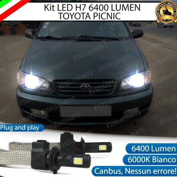 Kit Full LED H7 6400 LUMEN Anabbaglianti TOYOTA PICNIC