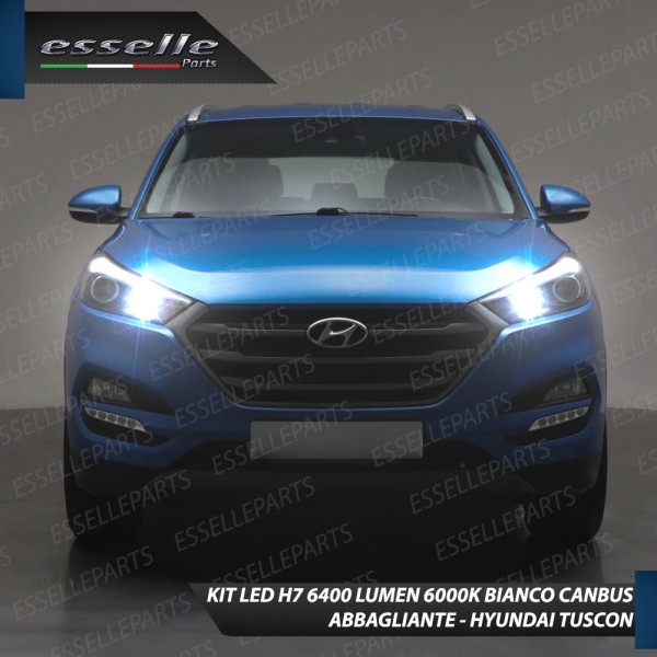 Kit Full LED H7 6400 Lumen 6000K bianco Abbaglianti HYUNDAI TUCSON MK3