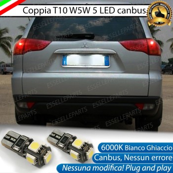 Luci Targa 5 LED Canbus 6000K per Mitsubishi Pajero Sport II Luci Targa 5 LED Canbus 6000K per Mitsubishi Pajero Sport II