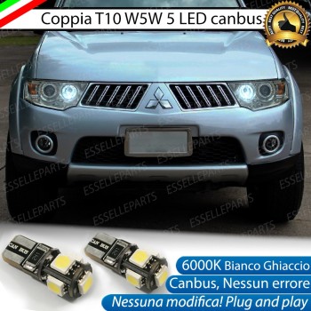 Luci posizione T10 W5W 5 LED Canbus Mitsubishi Pajero Sport II Luci posizione T10 W5W 5 LED Canbus Mitsubishi Pajero Sport II