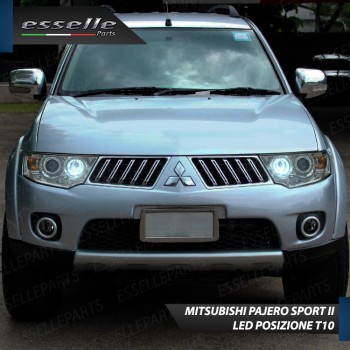 Coppia Lampade T10 W5W LED canbus con lente frontale per luci di posizione per Mitsubishi Pajero Sport II Coppia Lampade T10 W5W LED canbus con lente frontale per luci di posizione per Mitsubishi Pajero Sport II