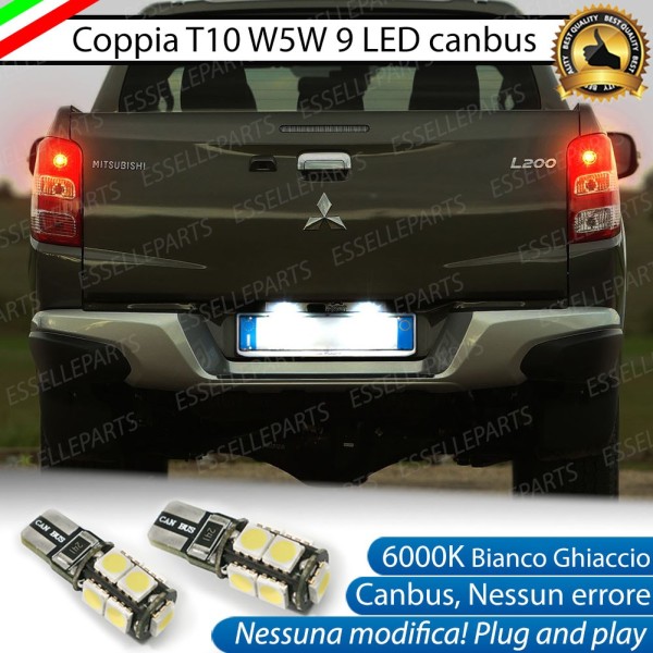 Luci Targa 9 LED Canbus 6000K per MITSUBISHI L200 V