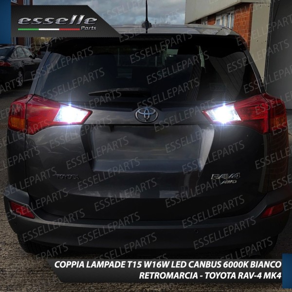 Luci Retromarcia Led Canbus TOYOTA RAV 4 IV Luce Bianca No Error