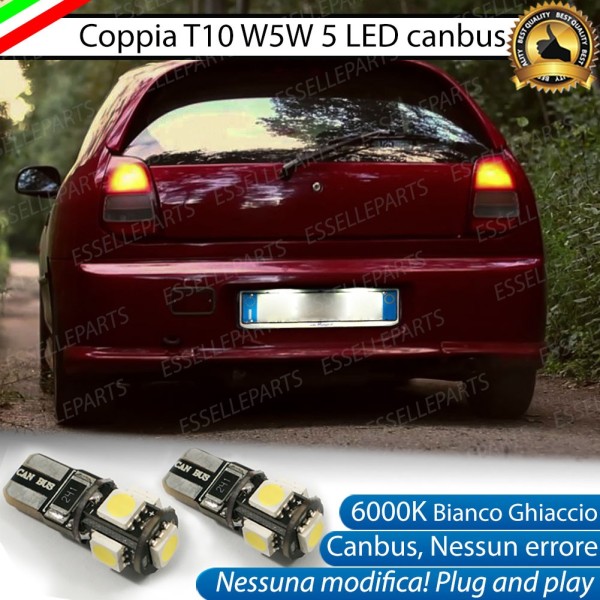 Luci Targa 5 LED Canbus 6000K per MITSUBISHI COLT V