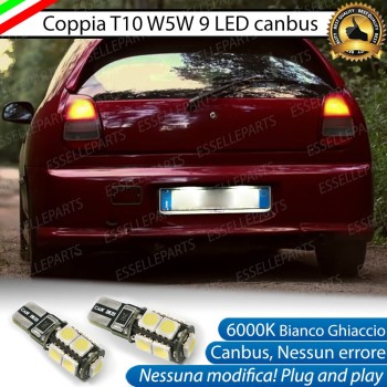 Luci Targa 9 LED Canbus 6000K per MITSUBISHI COLT V Luci Targa 9 LED Canbus 6000K per MITSUBISHI COLT V