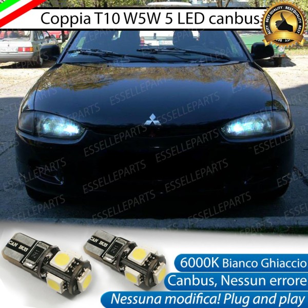 Luci posizione T10 W5W 5 LED Canbus Mitsubishi Colt V