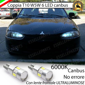 Coppia Lampade T10 W5W LED canbus con lente frontale per luci di posizione per Mitsubishi Colt V Coppia Lampade T10 W5W LED canbus con lente frontale per luci di posizione per Mitsubishi Colt V