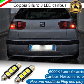 Luci Targa 3 LED Canbus 6000K per SEAT IBIZA 6K2