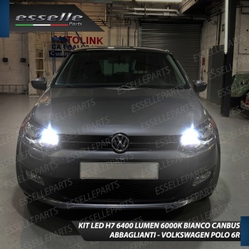 Conversione Fari Full LED 6000K VW Polo 6R 6C dal 2014 con fari a doppia parabola