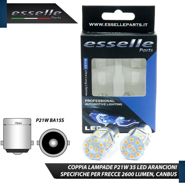 Coppia Frecce Posteriori P21W 35 LED Canbus HONDA CIVIC V