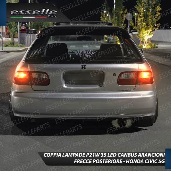 Coppia Frecce Posteriori P21W 35 LED Canbus HONDA CIVIC V