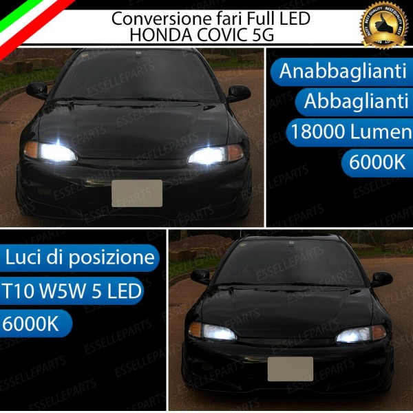 Conversione Fari Full LED 18000LM + 330LM