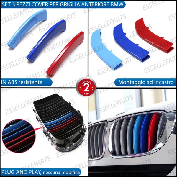 SET COVER PER CALANDRA BMW X3 F25 IN STILE BMW M SPORT IN ABS