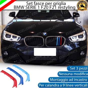 Set Cover per Calandra in stile M Sport BMW SERIE 1 F20 F21 con calandra a 9 LINEE