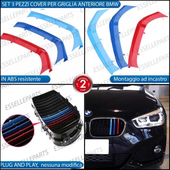Set Cover per Calandra in stile M Sport BMW SERIE 1 F20 F21 con calandra a 9 LINEE