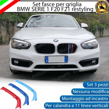 Set Cover per Calandra in stile M Sport BMW SERIE 1 F20 F21 con calandra a 11 LINEE