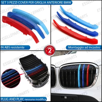 CALANDRA A 8 LINEE VERTICALI -Set Cover M Sport BMW X1 F48
