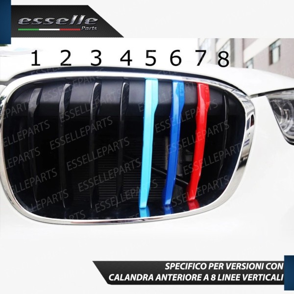 CALANDRA A 8 LINEE VERTICALI -Set Cover M Sport BMW X1 F48