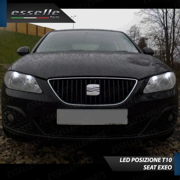 Set 4 Luci posizione T10 W5W 5 LED Canbus 6000K bianco SEAT EXEO
