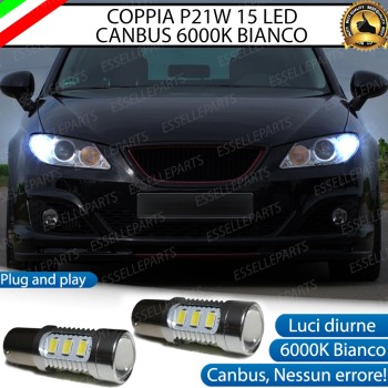 Coppia lampade Luci Posizione/Diurne 15 LED BA15S SEAT EXEO con Fari xenon di serie